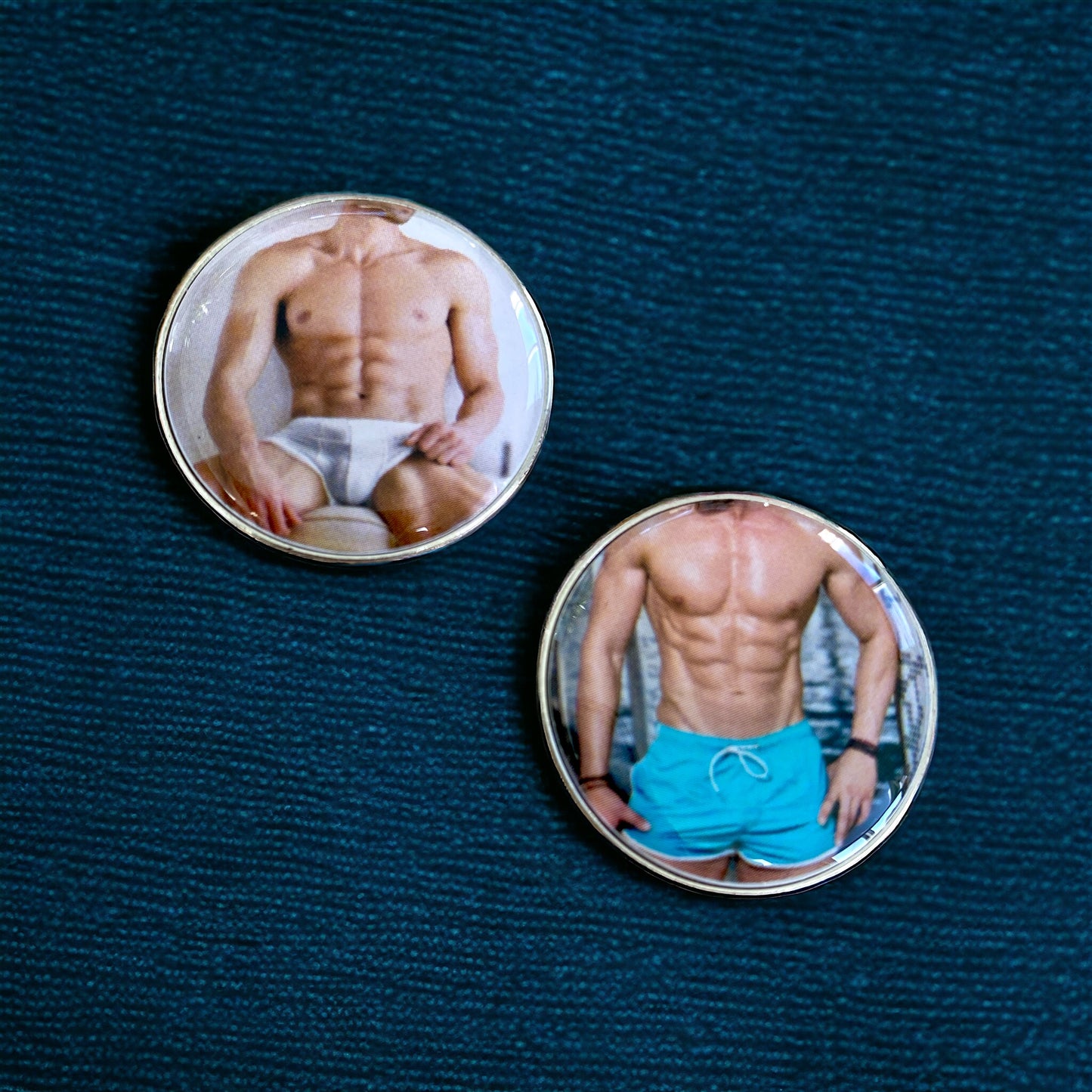 Ball Marker Set - HANDSOME HUNKS - (2 pack)