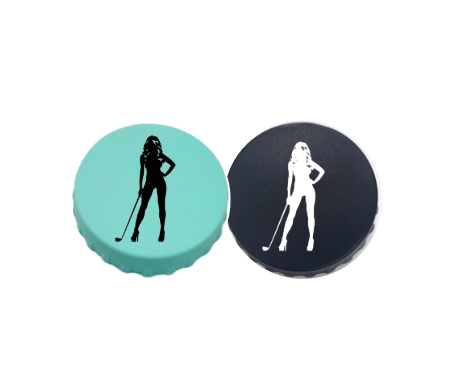 Sexy Golf Babe Silicon Can Lids