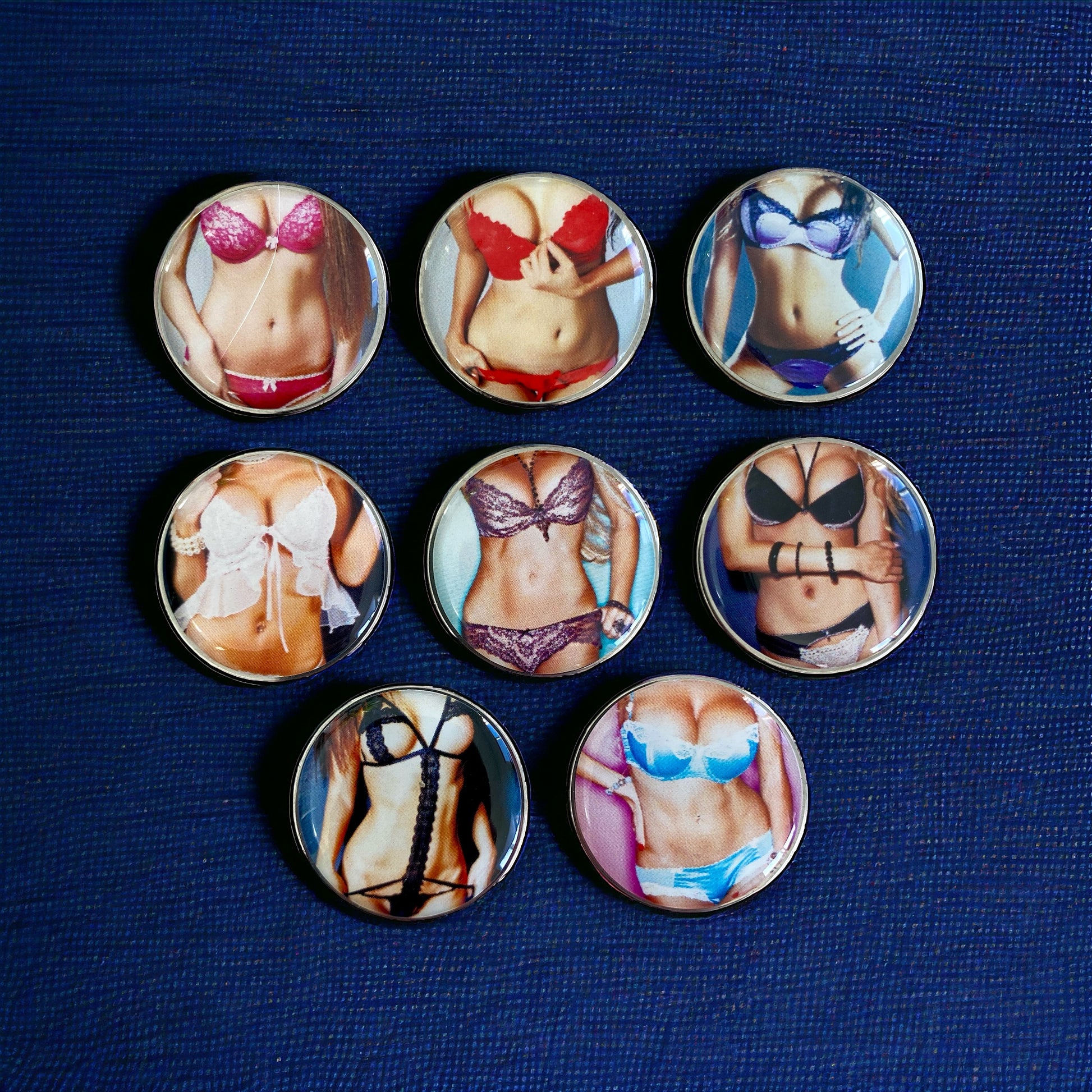 Fun Golf Ball Markers - LUCKY LINGERIE - Set of 8 Lady Luck Golf Fun Golf Ball Markers - LUCKY LINGERIE - Set of 8 Lady Luck Golf