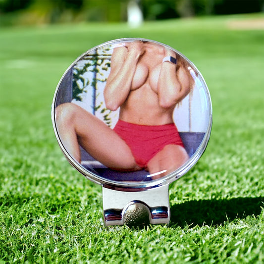 Sexy Golf Ball Marker with Magnetic Hat Clip - RedHot1