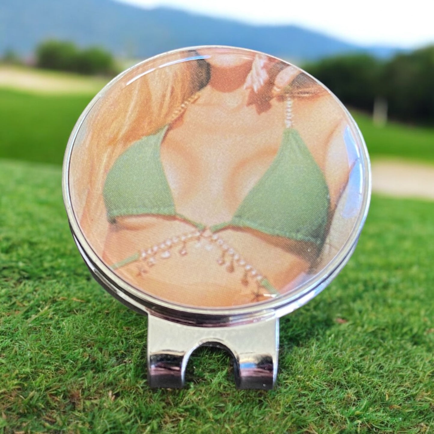 Sexy Golf Ball Marker with Magnetic Hat Clip - Bikini3