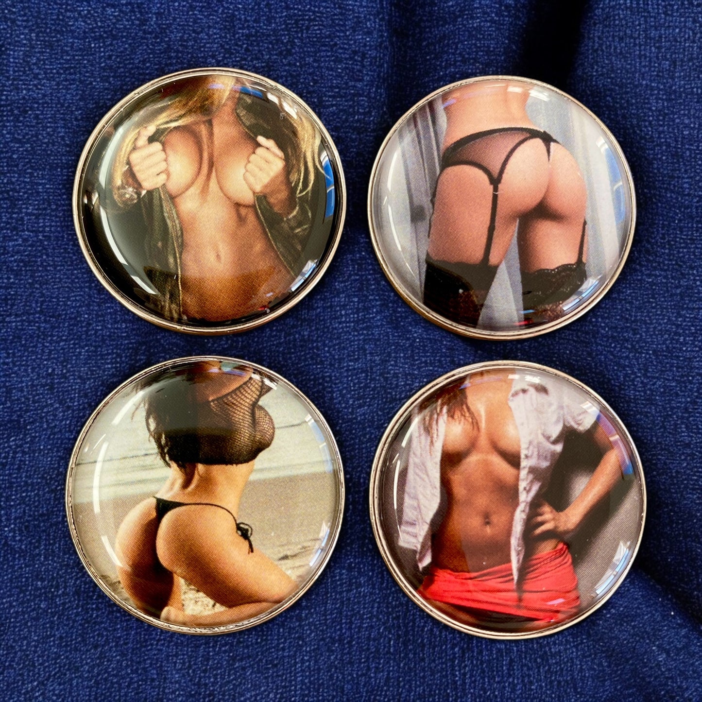 * Golf Ball Markers - T&A - Set of 4 (NEW)