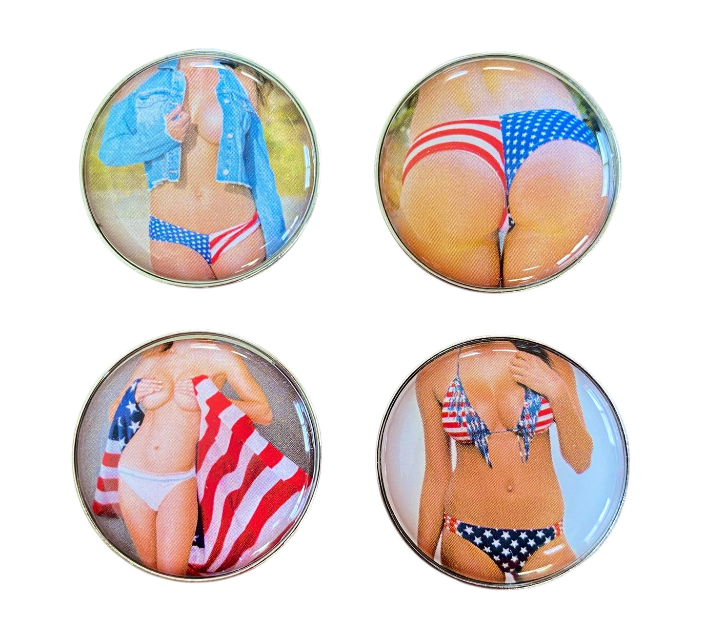 Ball Marker Set - AMERICA - (4 pack)