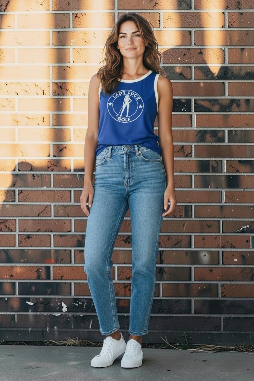 Lady Luck Golf Logo Tank Top - Women's