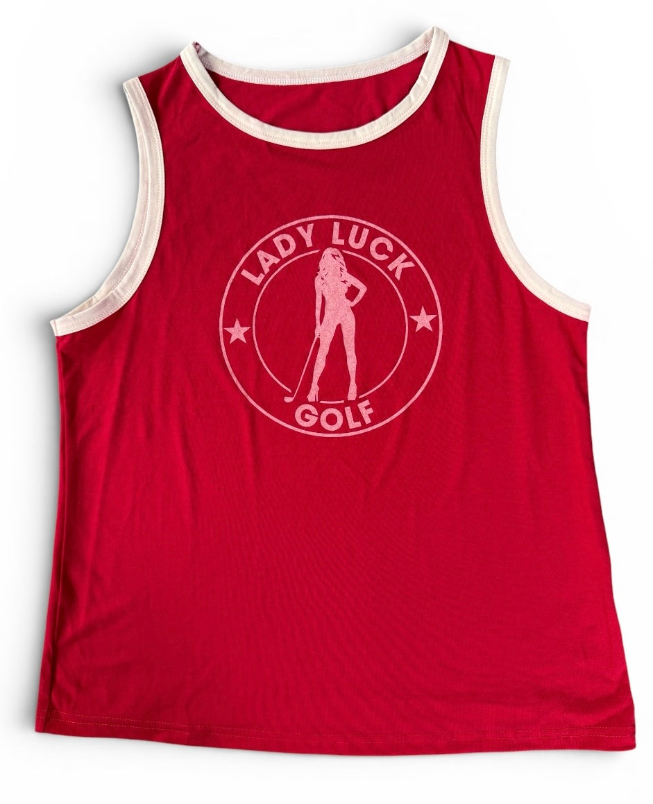 Lady Luck Golf Logo Tank Top - Women's