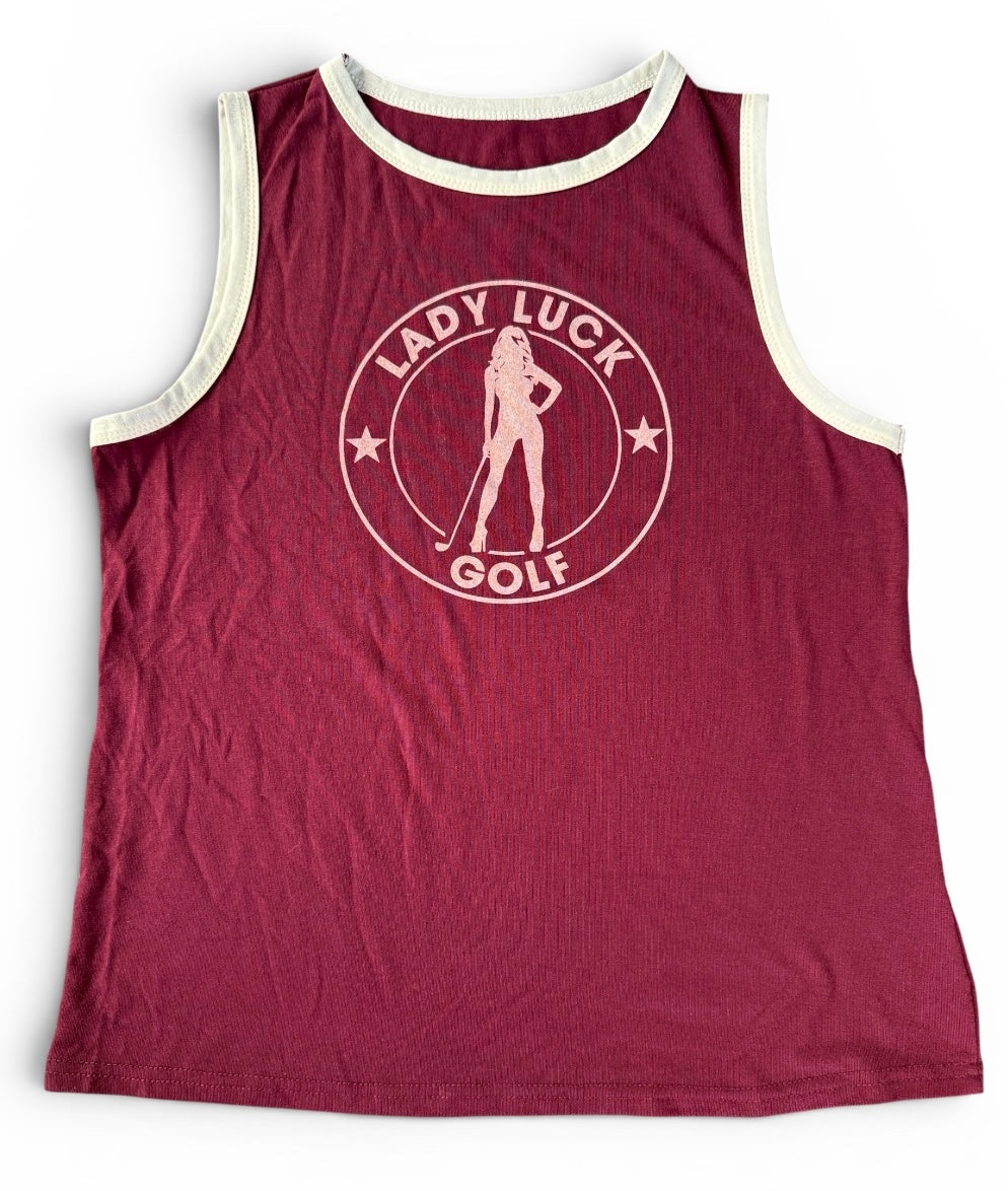 Lady Luck Golf Logo Tank Top - Women's