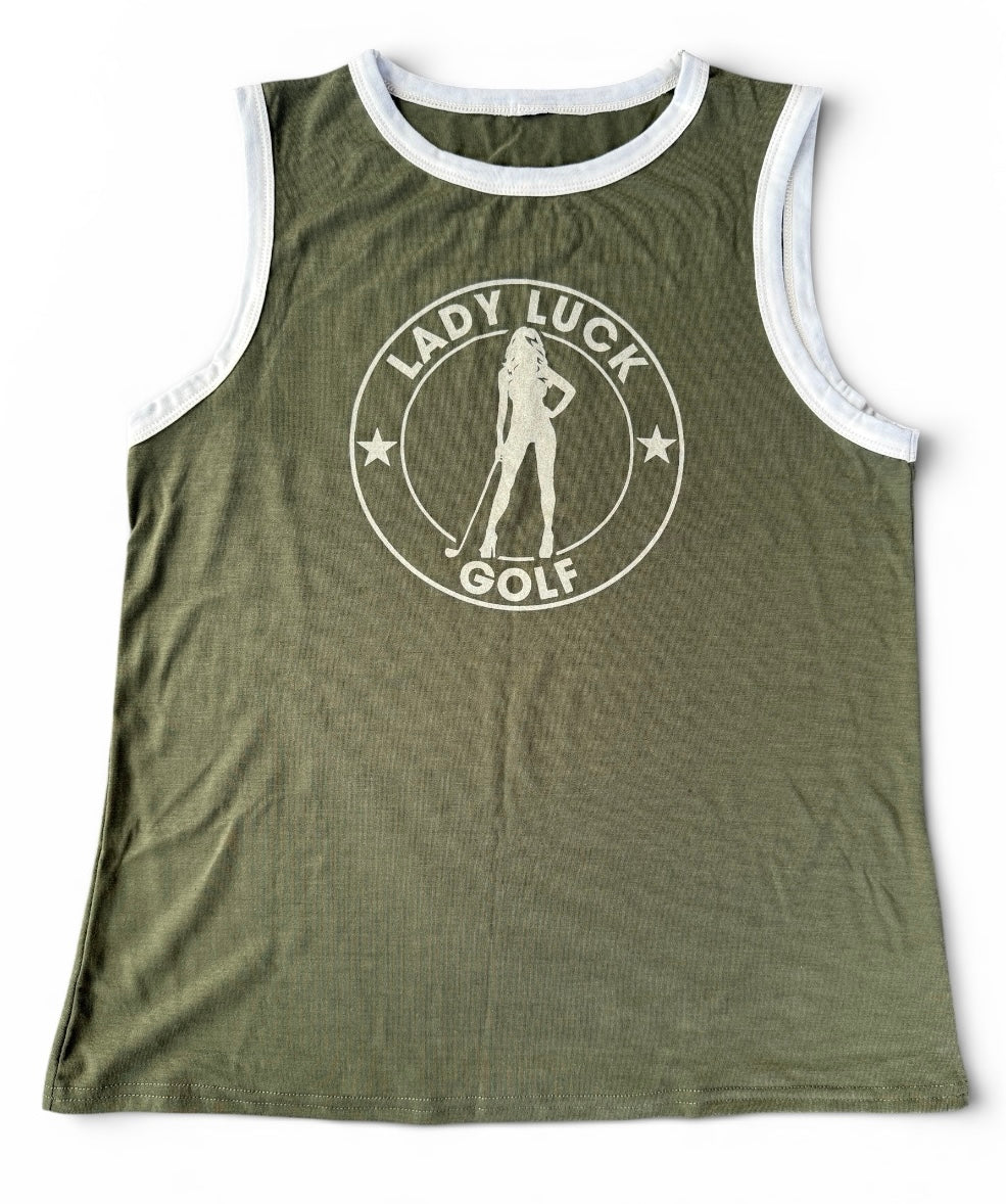 Lady Luck Golf Logo Tank Top - Women's
